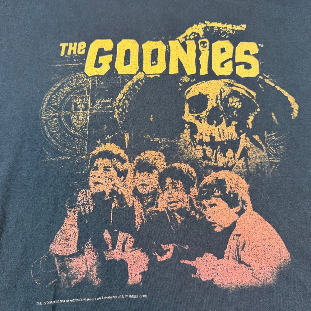 The Goonies Movie Graphic T-Shirt Mens 3XL Black Fruit of the Loom HD Cotton Tee